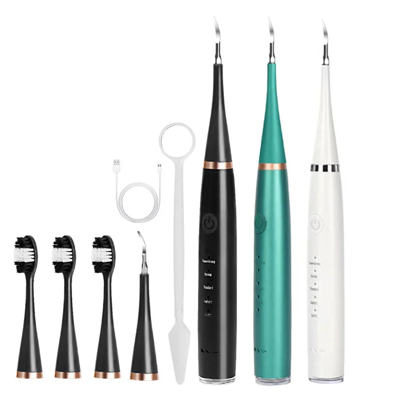 

Sonic Electric Toothbrush Teeth Cleaner Oral Care Removal Of Dental Calculus Household Multifunctional Washable USB Charge Alloy