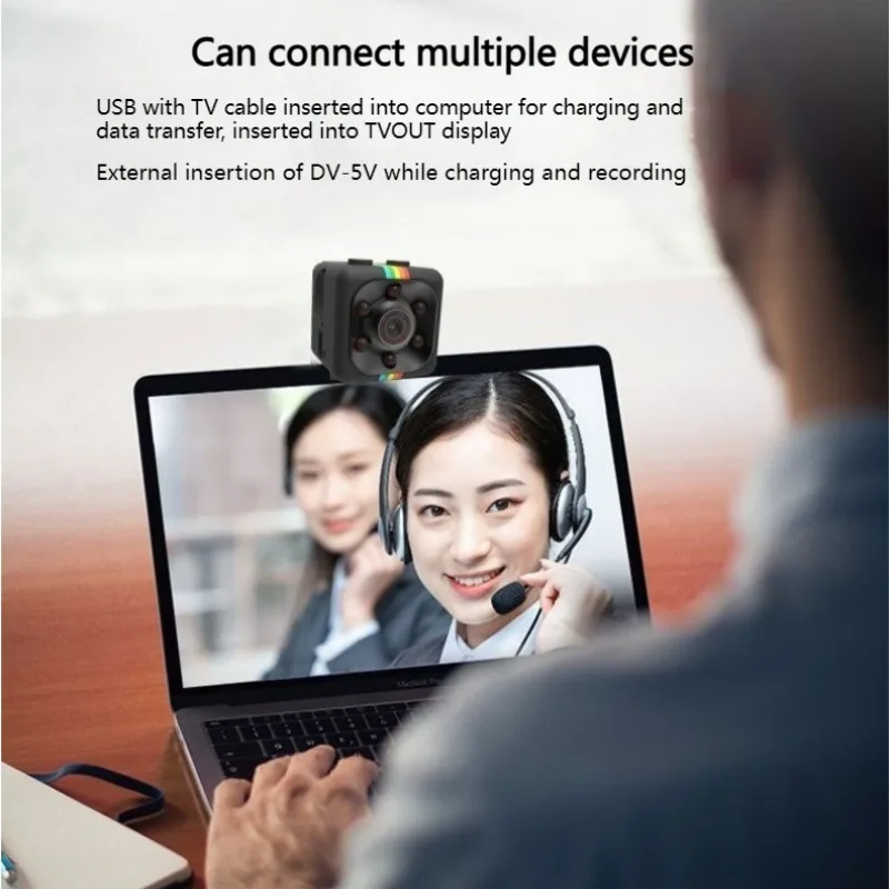 Mini HD Camera 1080p Portable Small Sports Camera Video Voice Mini DVD Recorder Indoor Concealed Home Safety Camera