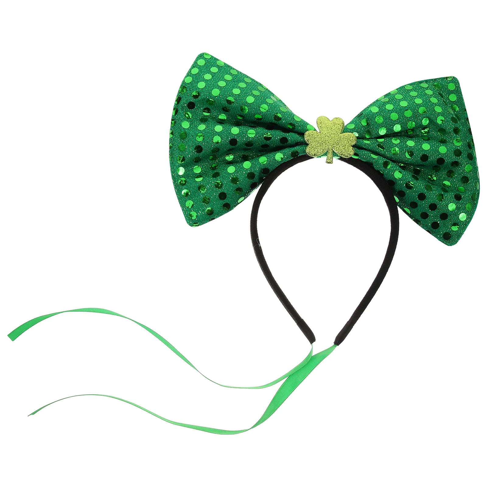 

St Patrick's Day Bowknot Headband Headdress Party Head Hoop St Patrick's Day Costume Accessory