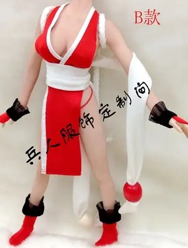 

[ NEW ] 1:6th Red Clothing of Kimono SET For 12" PH Female Big Bust Doll