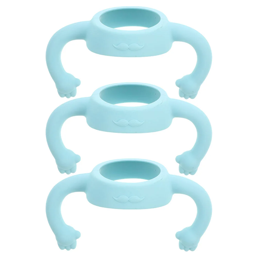 

3 Pcs Silicone Bottle Handle Milk for Infant Infant Bottle Grip Grips Baby Accessories Universal