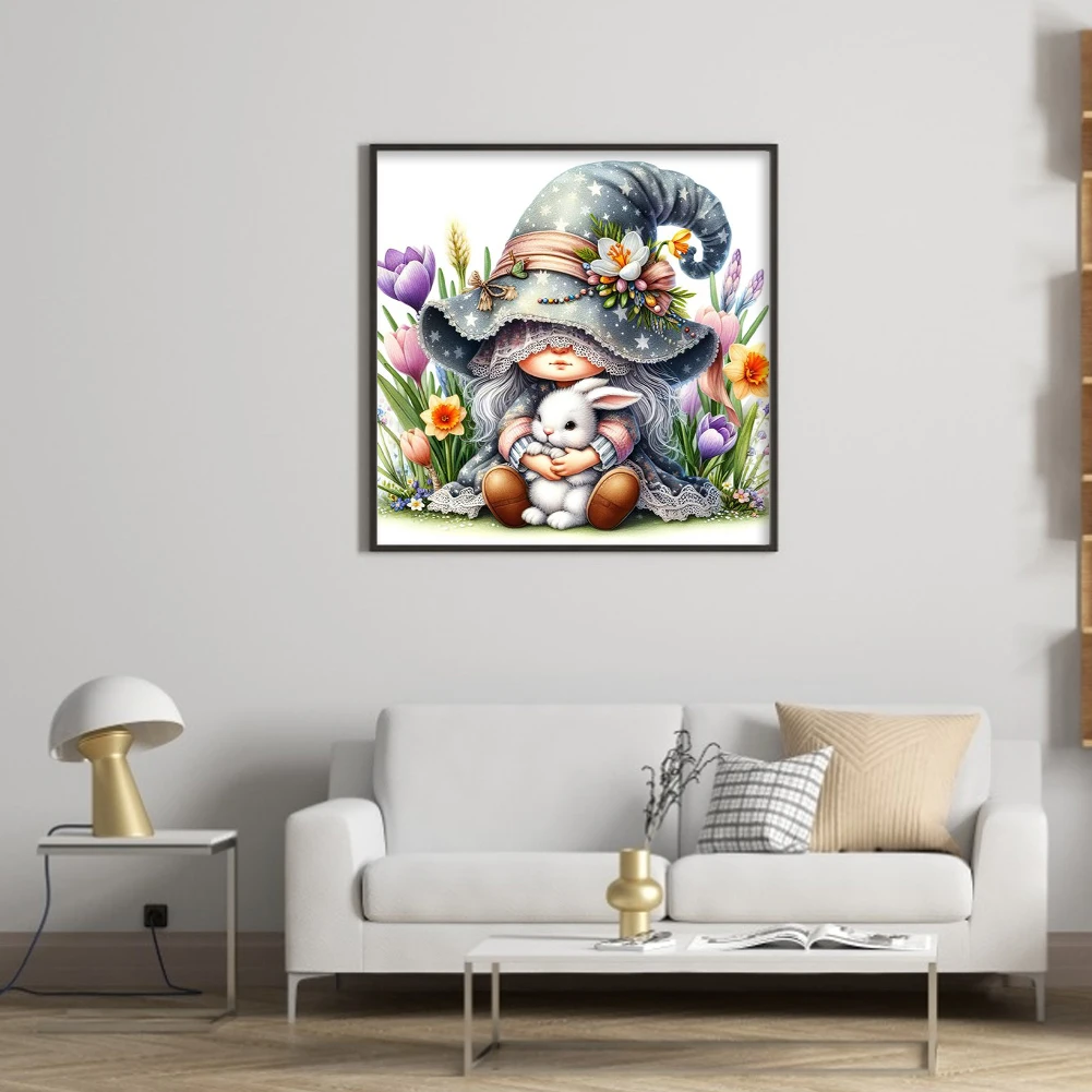 Cross stitch kit Full Embroidery Eco-cotton Thread 11CT Printed Gnome Cross Stitch Kit Art Decor
