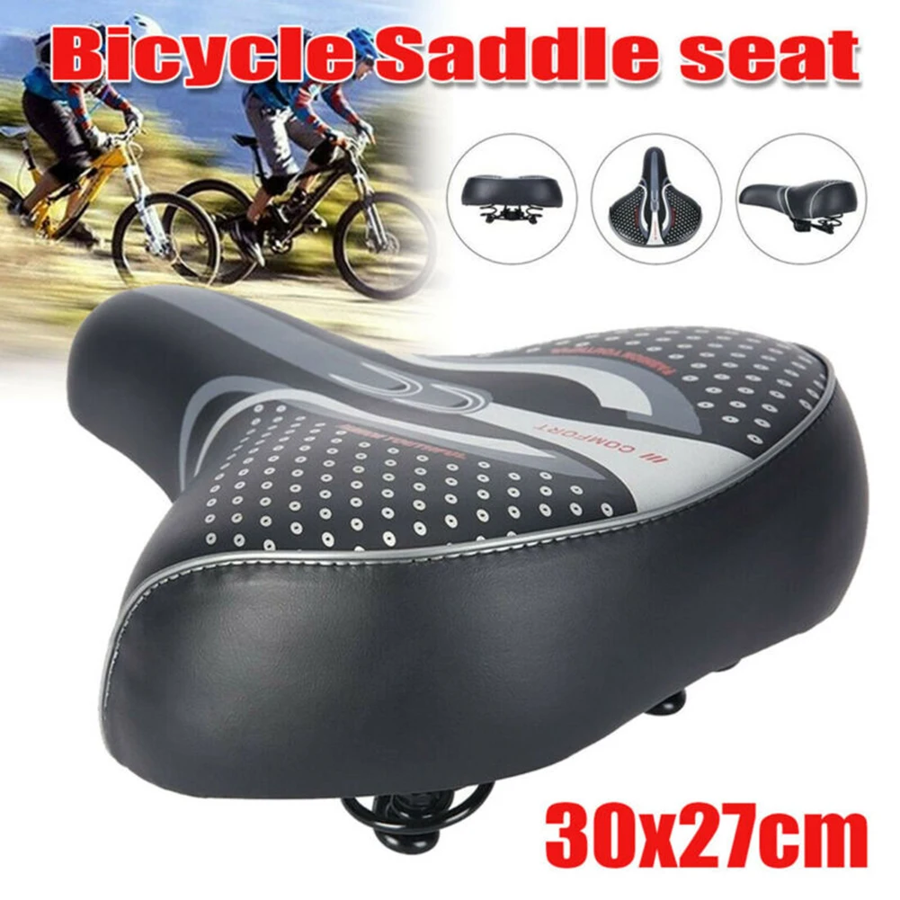 WIDE BIG BUM Bike Bicycle Gel Cruiser Comfort Saddle Seat Sporty Soft