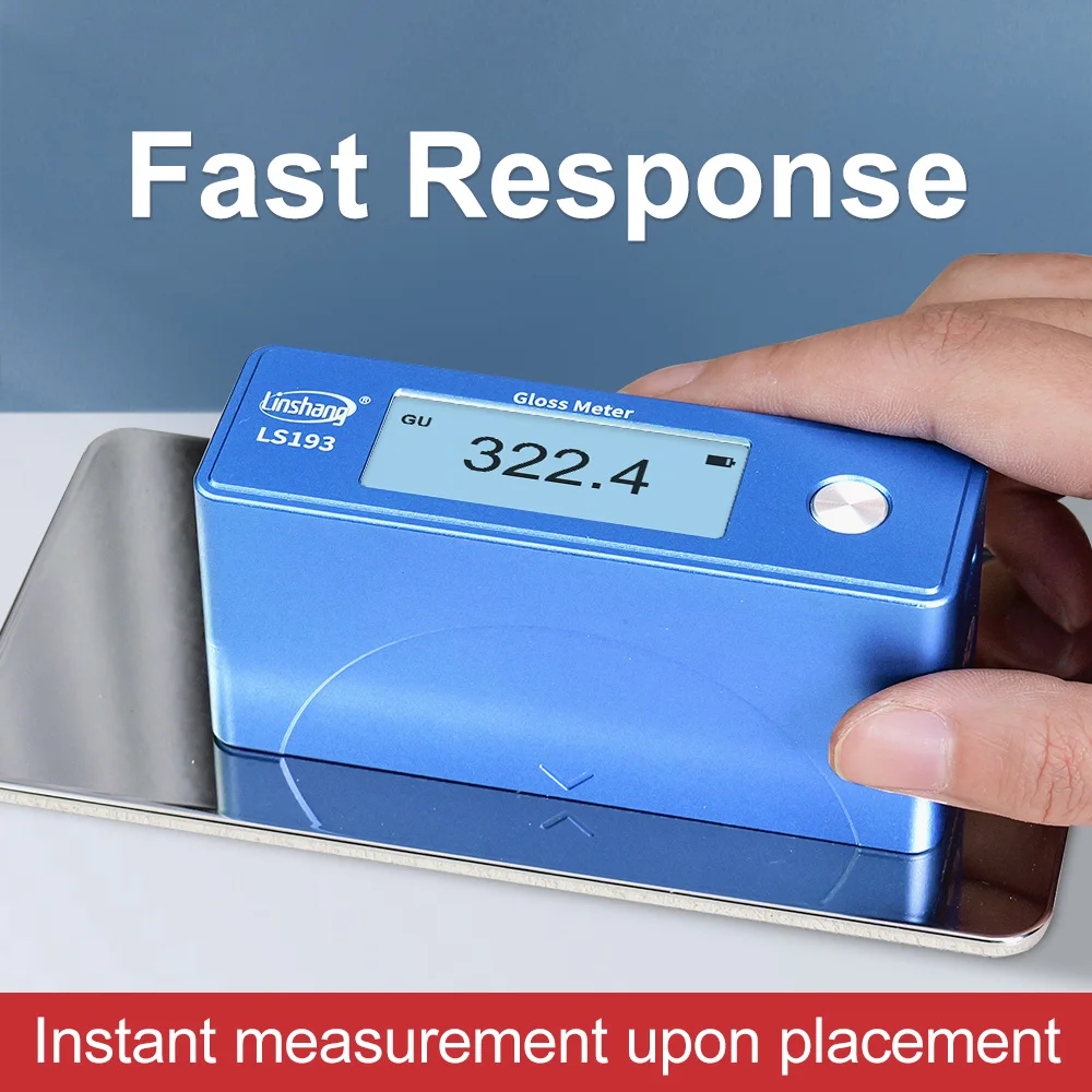 Micro Aperture Gloss Meter 60 Degree Small Area Glossmeter for Polishing Gloss Tester for Curved Arc-shaped Metal LS193