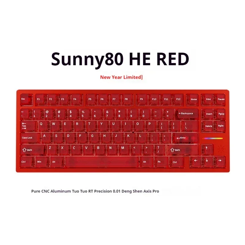 キーボード Latenpow Sunny80HE Latenpow Sunny75 Sunny80HE Magnetic Switch Mechanical