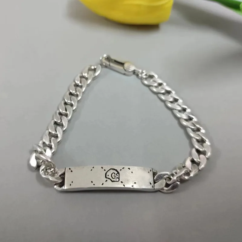 Stainless Steel Skull Chain Bracelet Man and Women Fashion Charm Link Bracelet Jewelry for Girls Gift for lover