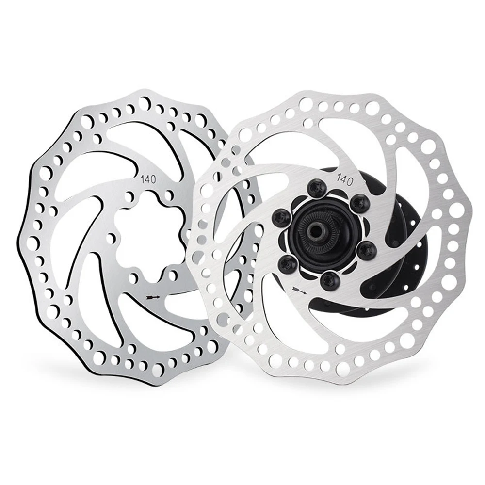Mountain Bicycle Disc Brake MTB Bicycle Brake Rotor 120 140 160 180 203mm 6inch Stainless Steel Hydraulic Brake Rotor MTB Road Bike Disc With T25 Bolt
