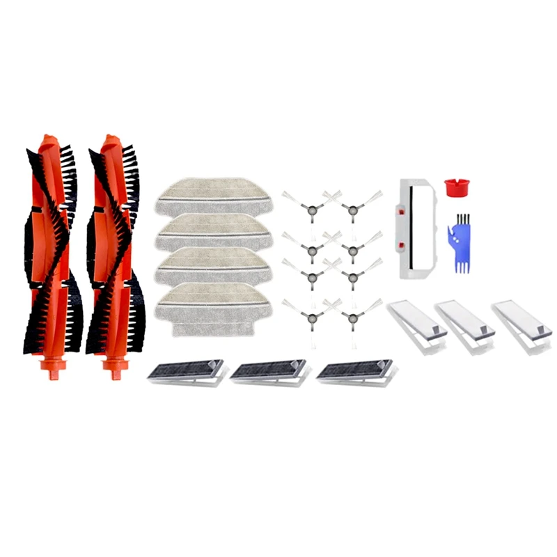 

23 Pcs For Mijia STYJ02YM Robotic Replacement Accessories Kit Main Brush Filter Rubber Side Brush Cloth