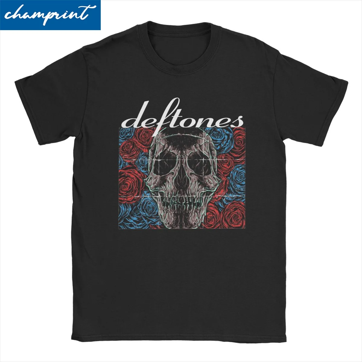 

Men Women's Horror Deftones Skull T Shirt Gothic Pure Cotton Clothing Vintage Short Sleeve Crewneck Tee Shirt Big Size T-Shirt