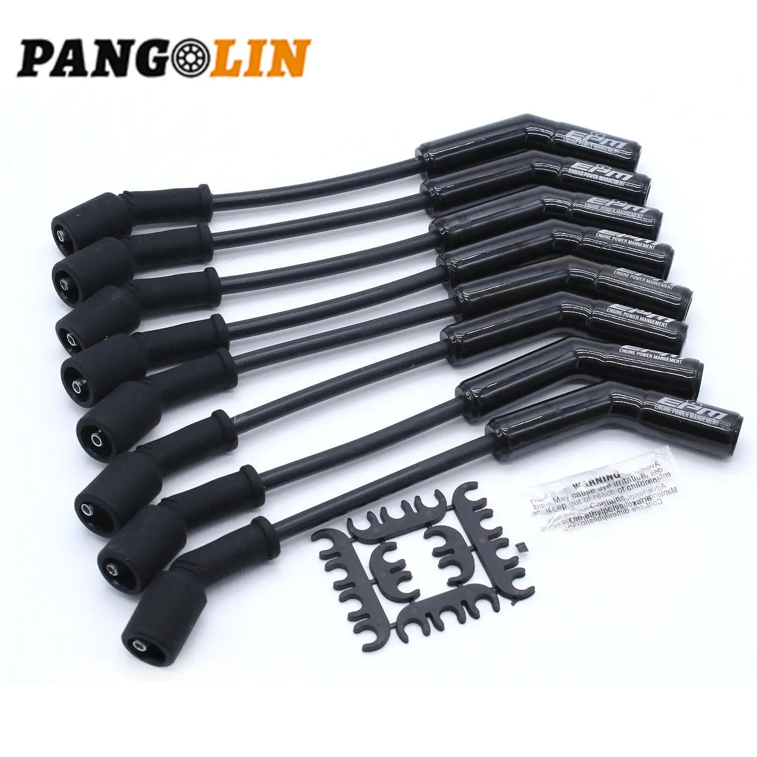 Ceramic Black 500 Ohms/ft High Performance Spark Plug Wire Set 9070CK