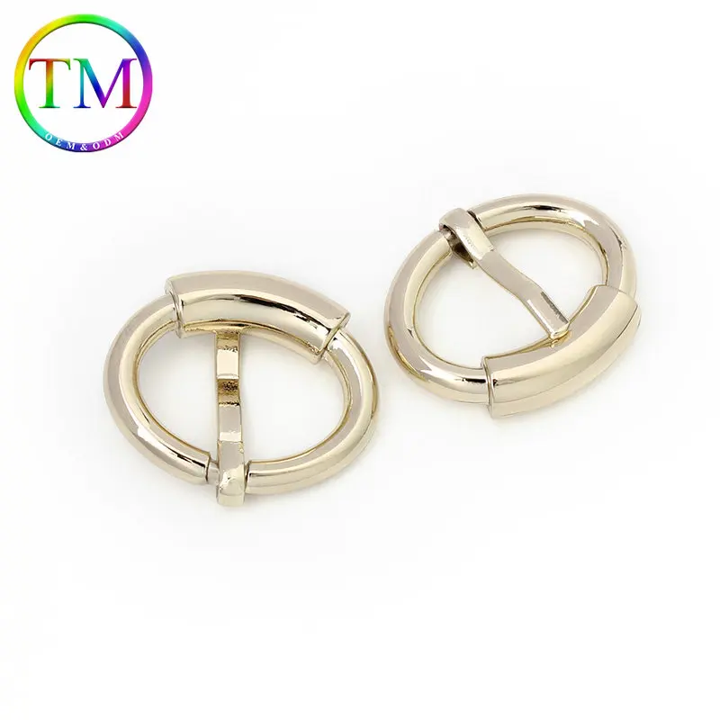 10-50Pcs Oval Metal Buckle Adjustment Bag Strap Webbing Buckle D Ring Pin Buckle Belt For Bags Leather Craft Accessories
