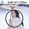 Lightdow White Soft Lens Filter 1/4 49mm 52 55 58 62 67 72 77 82 mm Soft Filter for Camera Canon Nikon Sony Camera Lens 1