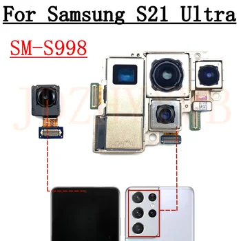 Modulo fotocamera posteriore anteriore per Samsung Galaxy S21 Ultra 5G G998B G998U G998N Selfie frontale ampia telecamere principali 108MP Flex