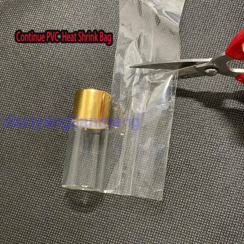 

100~500cm Long x Width 2.5 4 4.5 5 ~ 7.2cm Pvc Transparant Heat Shrink Band For essential oil Bottles Caps Tubes Perfume Bottles