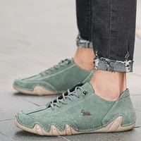 Men's Walking Loafers Luxurious High Quality Design Fashionable Versatile Casual Shoes Outdoor Commuting Lace Up Sports Shoes