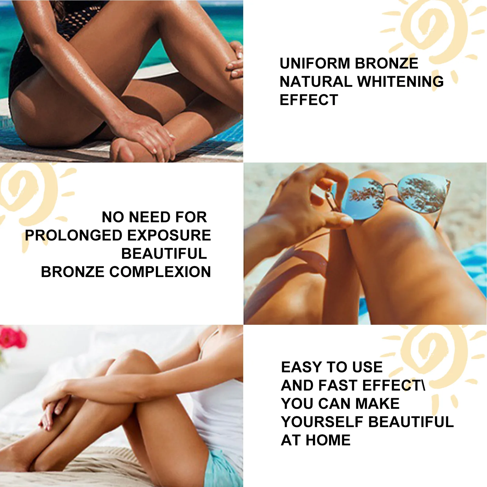 Body Tanning Accelerator Cream Sunless Self Tanner Summer Outdoor Solarium Beach Bronzer Fake Tan Moisturizing Bronzing Lotion