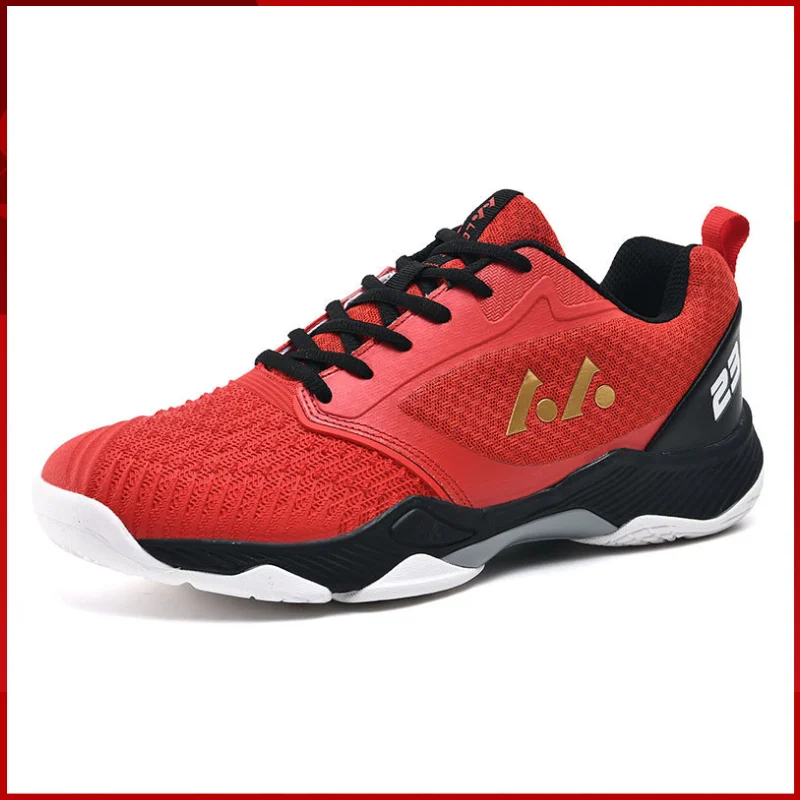 

2024 LEFUS Big Size 46 Mens Badminton Shoes Women Mesh Breathable Pro Sports Training Table Tennis Shoes Wearable Sneakers