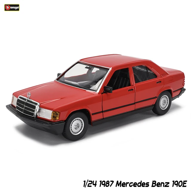 Bburago 1:24 1987 Mercedes Benz 190E alloy racing car Alloy Luxury Vehicle Diecast Cars Model Toy Collection Gift - 1987 Benz 190E