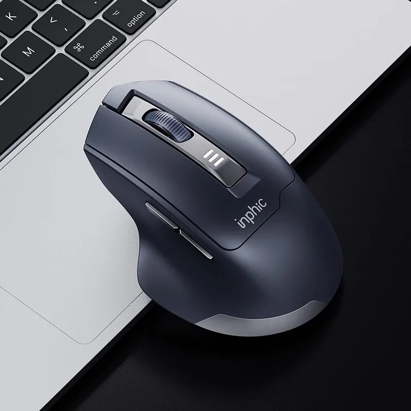 INPHIC M9 2.4G Wireless Mouse Rechargeable Silent Office Mouse Battery Level Display For Desktop Computer Laptop wireless mouse
