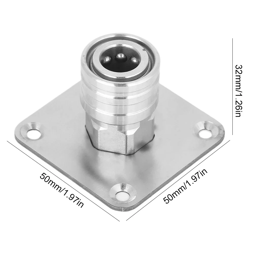 Snow Foam Lance Wall Mount Stainless Steel Foam Cannon Nozzle Water Gun Holder Wall Mountable Pressure Washer Accessories Rack