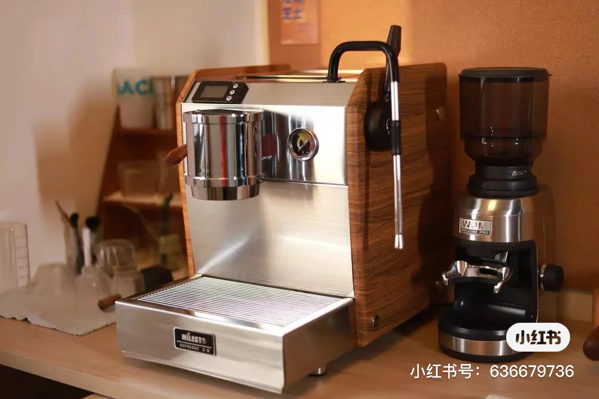2024 Latest Commercial Household Small Semi-automatic Coffee Machine Espresso 6