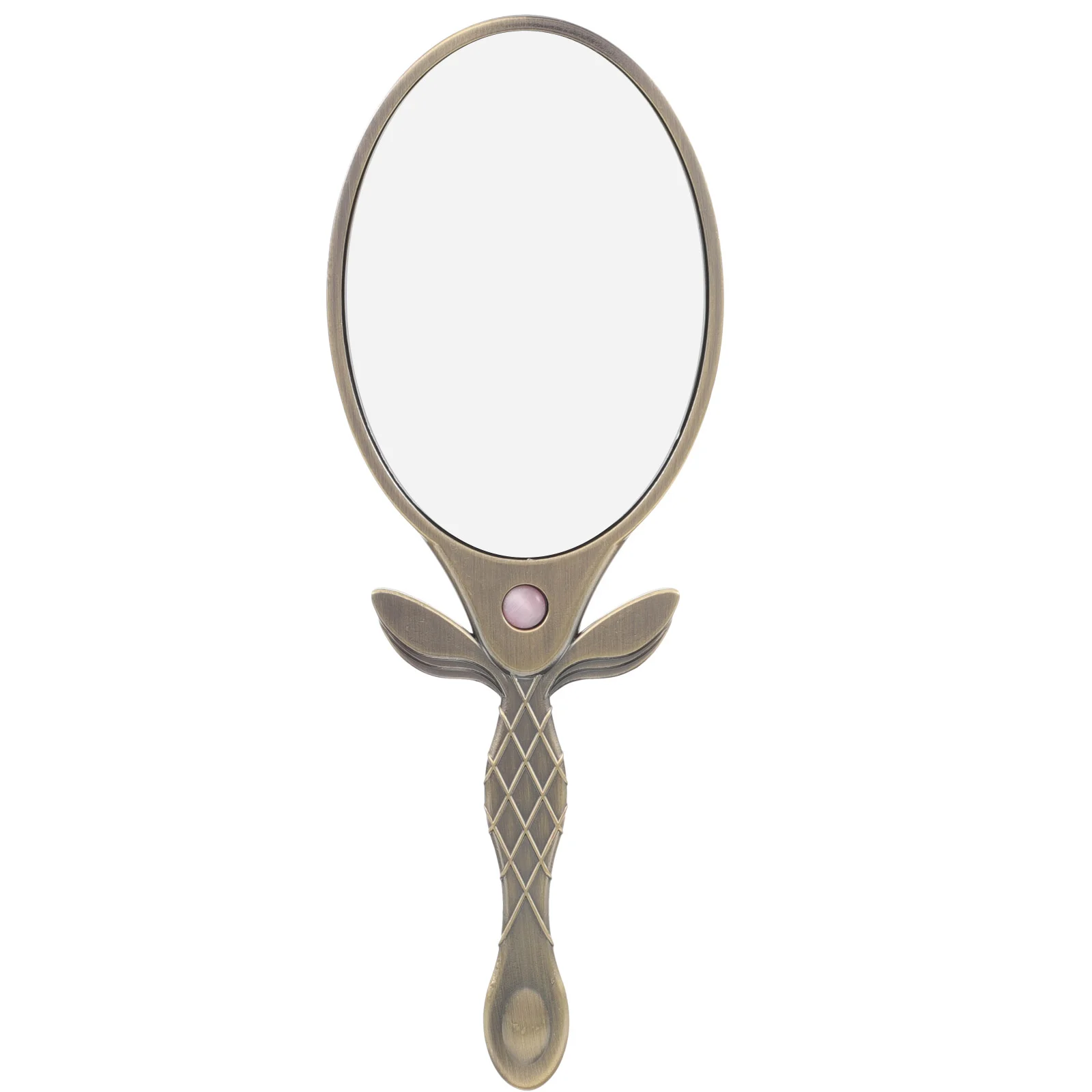 

Hand Makeup Mirror Vintage Handle Mirror Handheld Makeup Mirror Metal Mirror