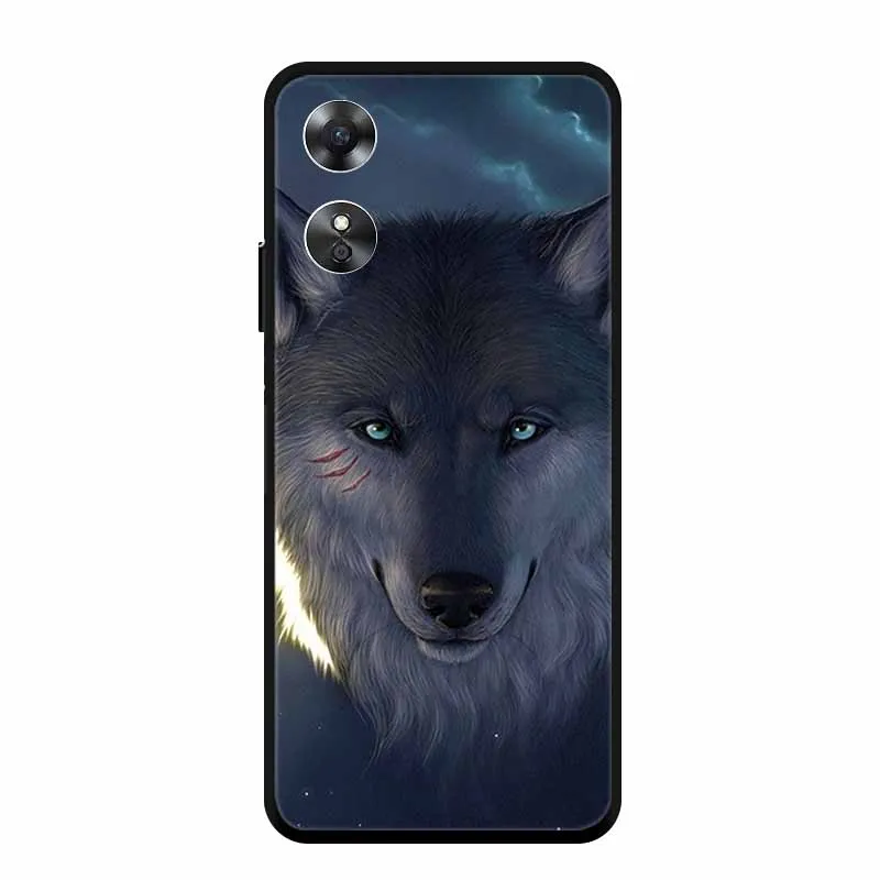 Cool Animal Design Black Edge Silicone Soft Phone Cover Case
