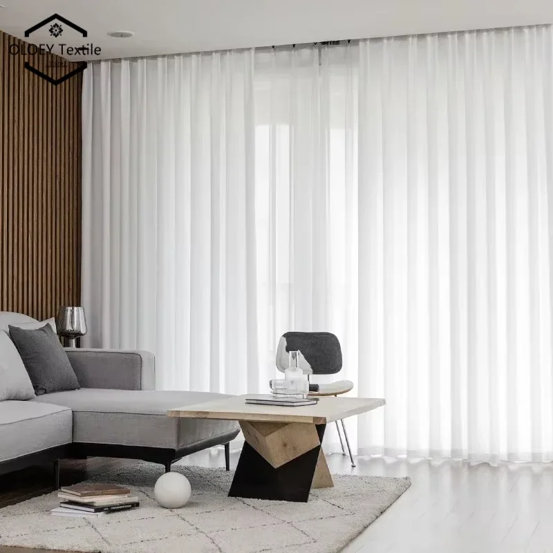 White Tulle Curtain Bedroom Super Soft White Voile Sheer Curtains Living Room Tulle Windows Home Decor Custom door curtains,winter curtains