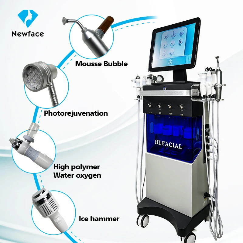 

10 in 1 14 in 1 New Popular skin tightening hydra h2o2 machine
