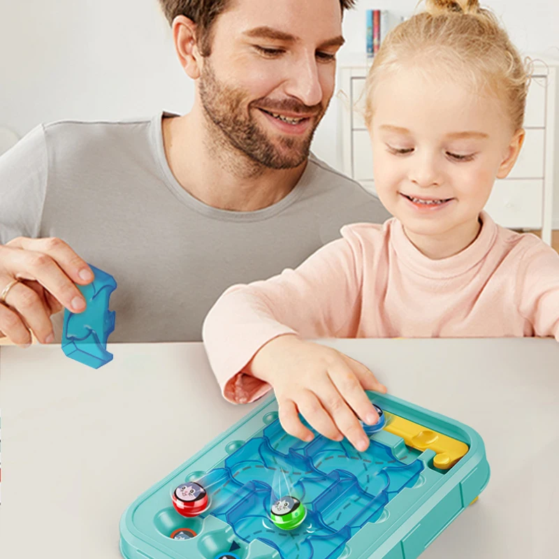 Children Educational Toy Kitten Maze IQ Puzzle Toys Planning Ability Board Games Montessori Logical Thinking Training Kids Gift 2