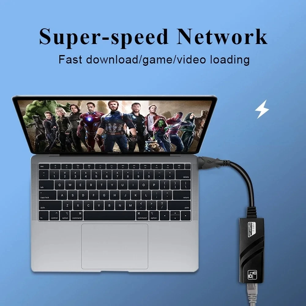 USB TypeC To Rj45 Lan Ethernet Adapter 10/100/1000Mbps USB 3.0 RTL8153 Network Card For PC Macbook Windows Laptop
