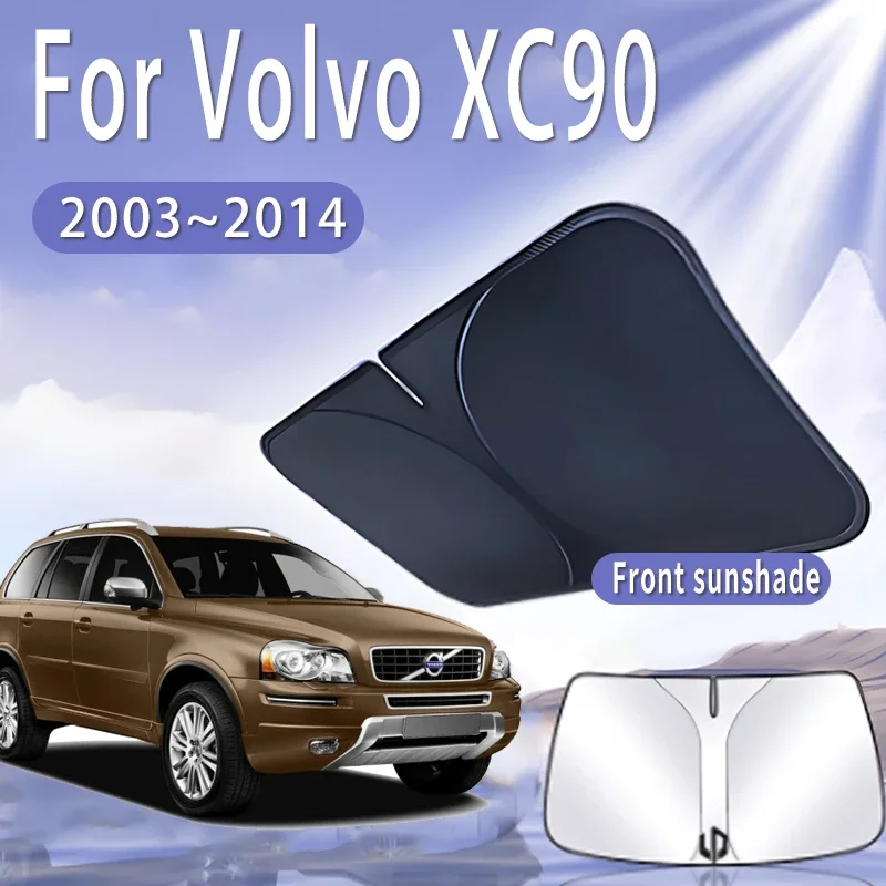 Foldable Car Sun Visor For Volvo XC90 2003~2014 2010 Front Windshield Sunshade Heat Insulation Summer Cooling Auto Accessories