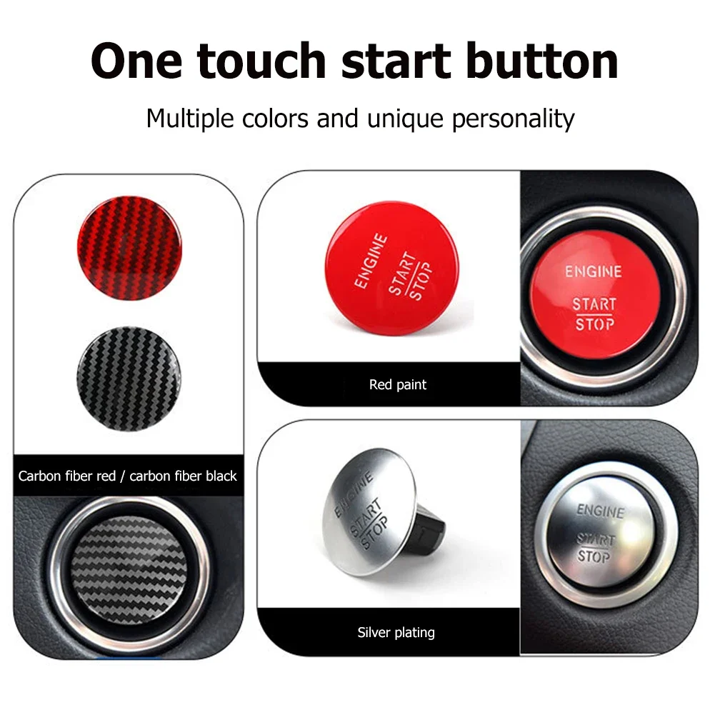 Car Engine Start Stop Push Button Switch One-click Start Keyless Replace For Mercedes Benz A C E GL Class W117 W221 W292 W246