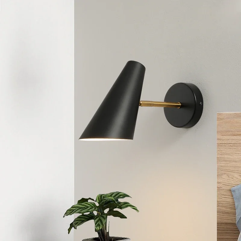 

Northern Europe Wall Lamps Modern Simple Adjustable Angle Bedside Wall Lamps Living Room Bedroom Study Stairs Aisle Lighting