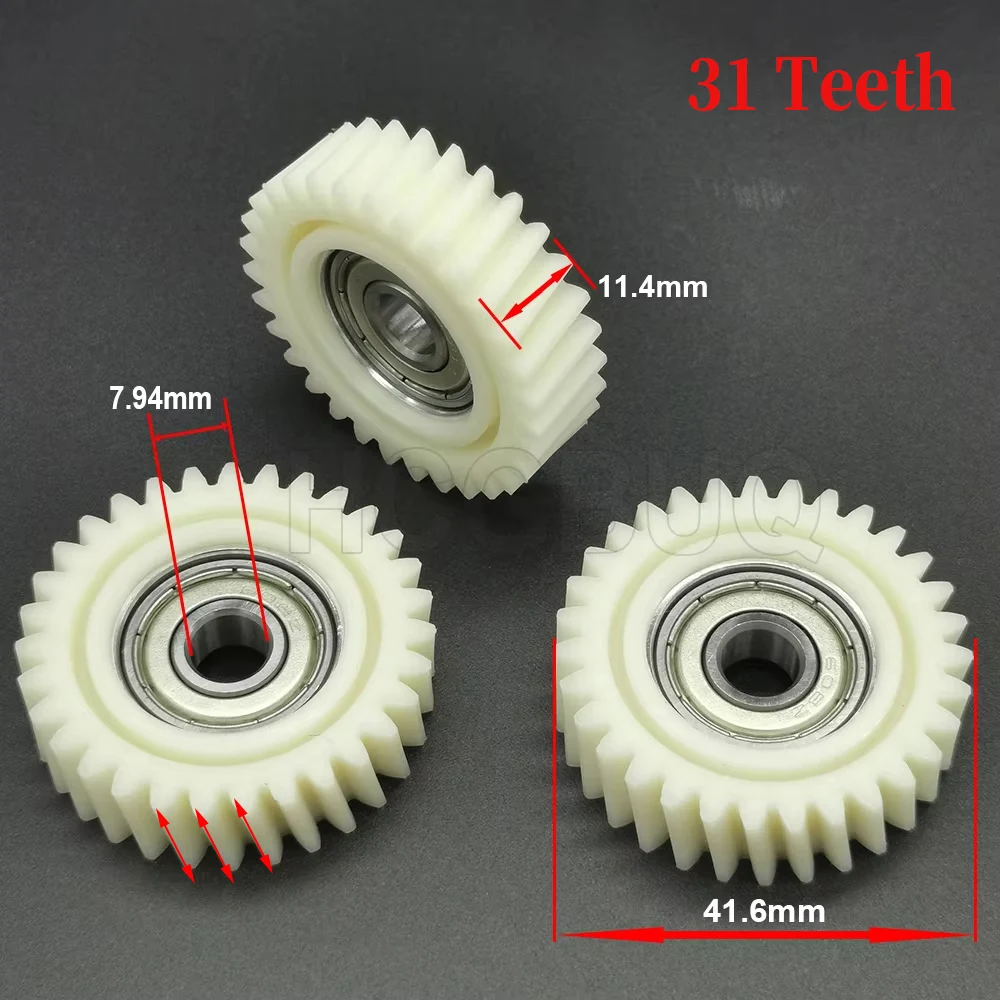 31 Teeth 41.6x11.4mm Planetary Gear Oblique Teeth Gears With 7.94mm Bearings E-bike Helical Gear for Folding Electric Bike Parts