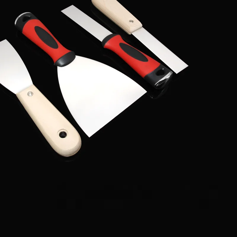 1PCS Wood/Plastic Handle Scraper Paint Knife Decoration Wall Scraper Paint Tool 1-6 Inch Stainless Steel Putty Knife