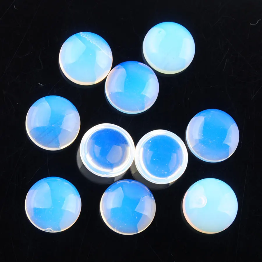 

12 мм натуральный опал, круглые искусственные камни без сверления, ювелирные изделия, оптовая продажа, 20 шт. TU3263