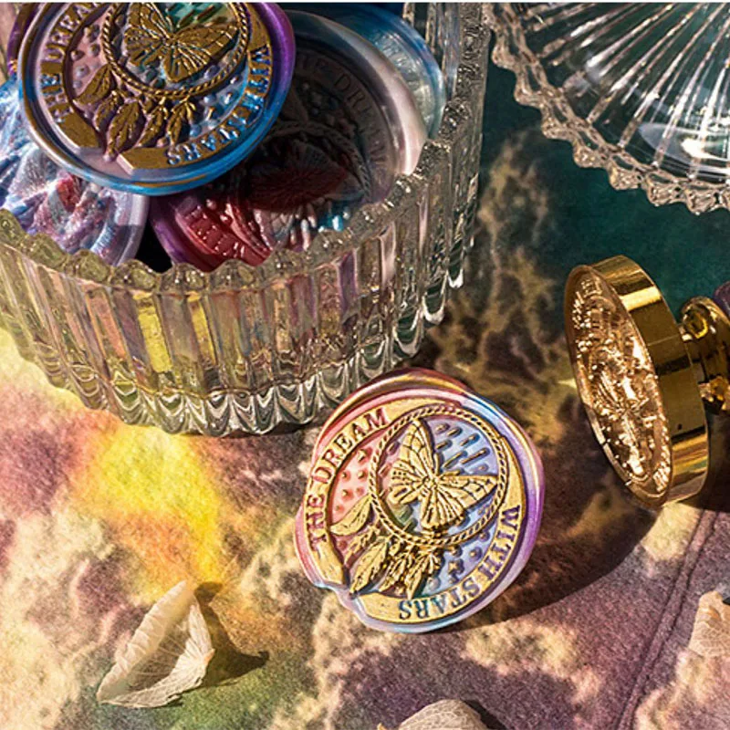 New Wax Seal Stamp Dream Catcher Embossed Seal Copper Head Fire Paint Wedding Invitation Envelope Scrapbook Sealing Tool