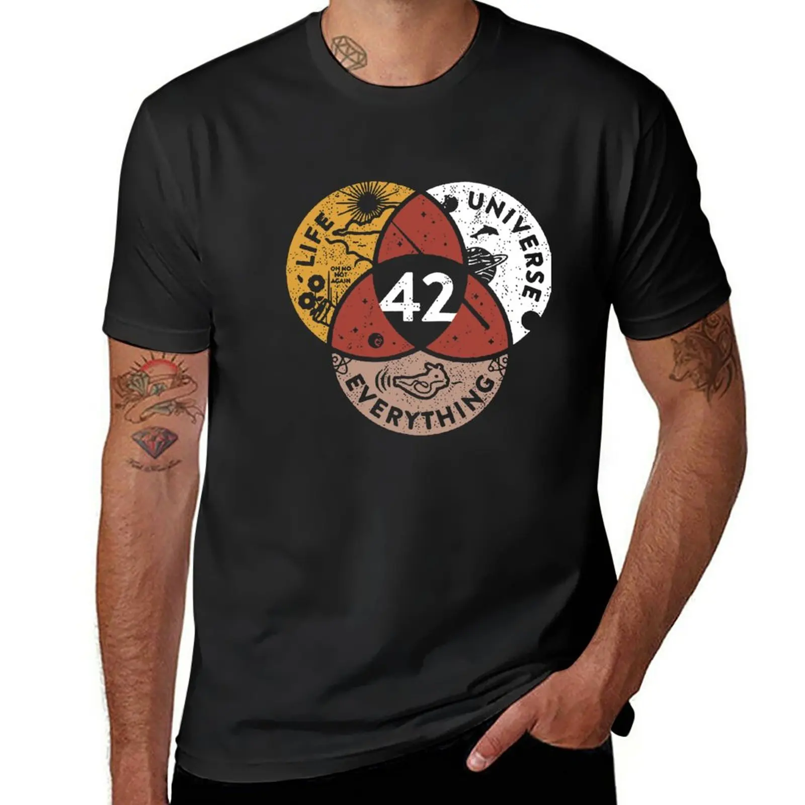 

New 42 The Answer To Life The Universe And Everything T-Shirt korean fashion sweat shirts vintage t shirt mens cotton t shirts