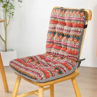 Chair Cushion Pads with Backrest Lightweight Tie up Soft Seat Cushion Pillow for Home Office Kitchen Desk Dining Chair 2