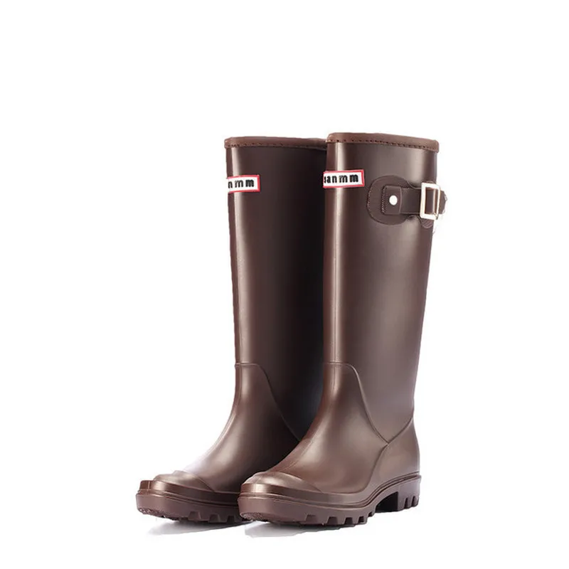 Women Knee-High Rainboots Waterproof Shoes