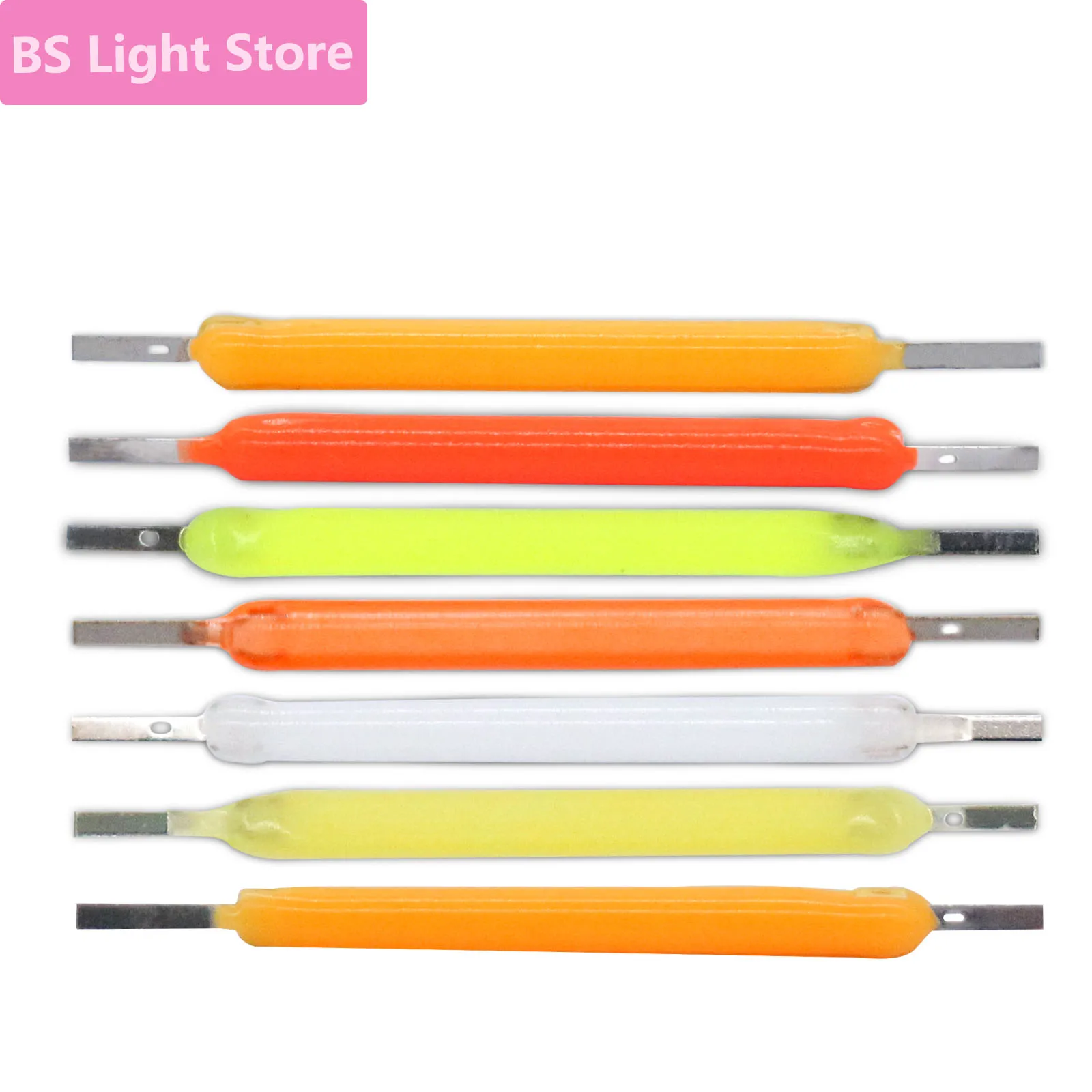 10pcs LED COB LED Filament Lamp Parts 29mm DC3V Edison Bulb Incandescent Light Accessories Diode for Holiday Decorative Lighting