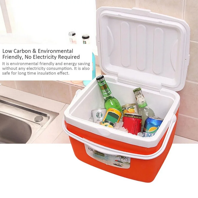 13L Outdoor Camping Car Insulation Box Car Cooler Box Ice Organizer