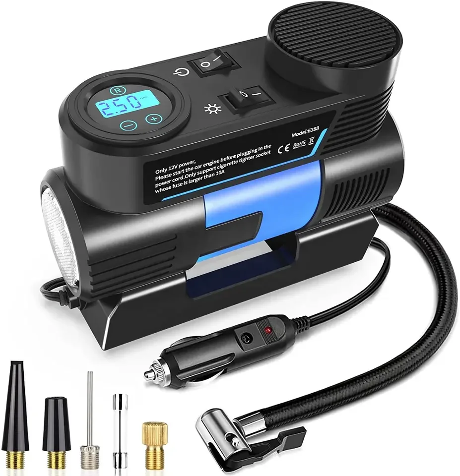 

Portable air compressor tire inflator / car air compressor 12v / mini electric air pump for For Cars