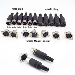 Premium Solder Connector Kit with Plastic Handle and Panel Mount Chassis - 8P female Socket