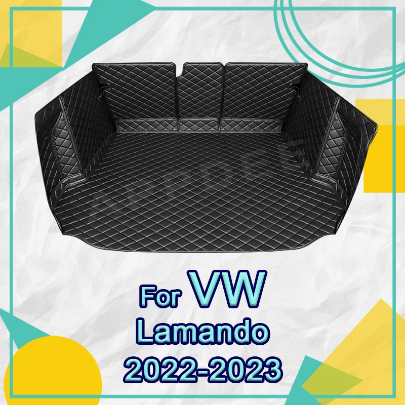 

Auto Full Coverage Trunk Mat For VOLKSWAGEN VW Lamando 2022 2023 Car Boot Cover Pad Cargo Liner Interior Protector Accessories