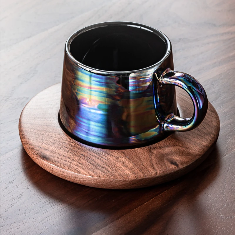 

Cup Aurora Mug Light Luxury Coffee Cup High end Exquisite Men's and Women's Ceramic Water Cup