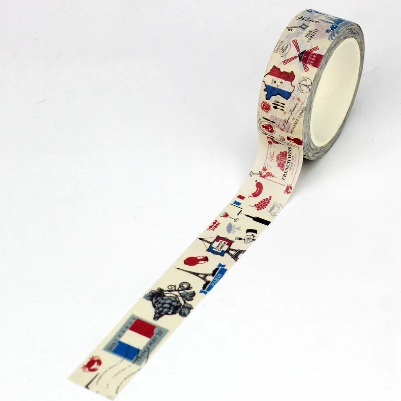 NEW 1PC 10M Deco Vintage Paris Eiffel Tower Washi Tape for Scrapbooking Journaling Adhesive DIY Masking Tape Cute Stationery 3