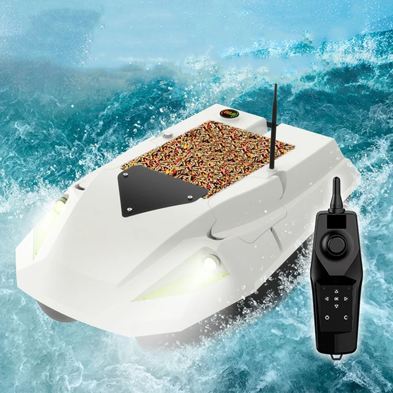 12V 100 GPS Points LED Light High Power Dual Battery 3-speed Adjustable Remote Control Trawling Carp Fishing Bait Boat