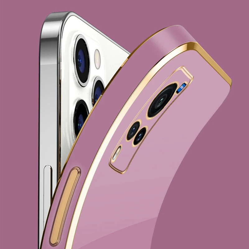 Luxury Square Plating Shockproof Phone Case - Enhanced Protection and Style